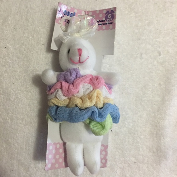 Other - NWT Bunny Scrunchies, 6 scrunchies